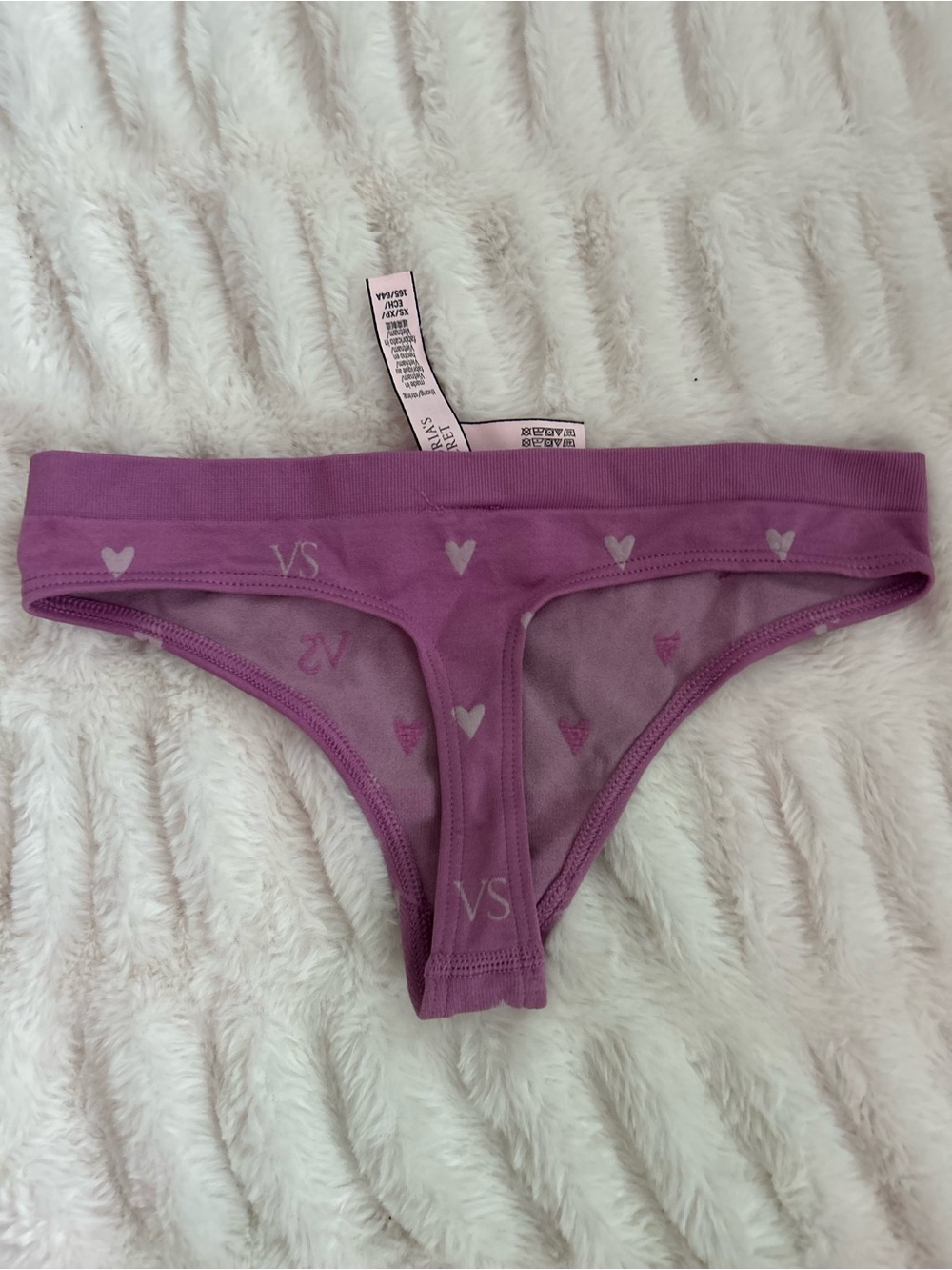 Victoria's Secre Lavender Heart Thong - Picture 2 of 2